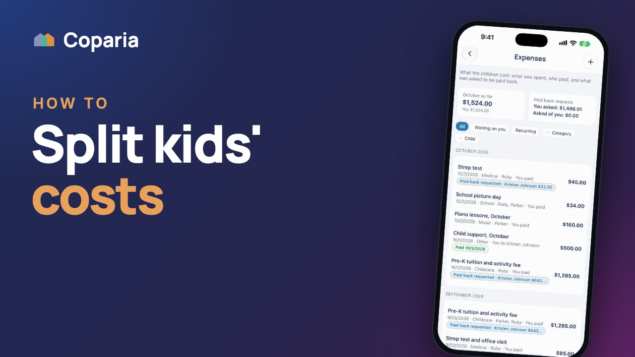 Video thumbnail: How to add a shared expense for your kids