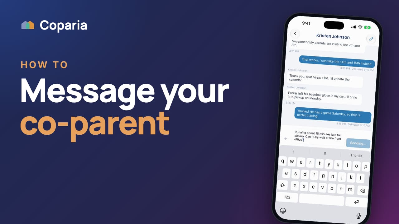 Video thumbnail: How to message your co-parent and keep it in one place