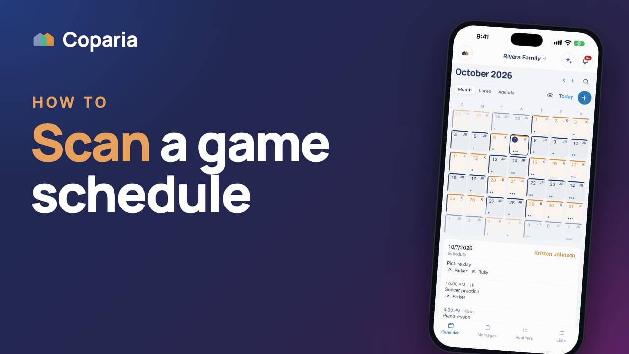 Video thumbnail: Scan a sports or school schedule into your calendar